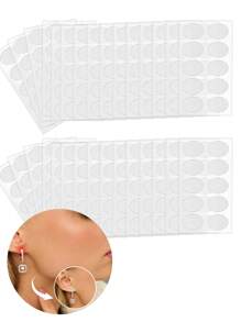 AVYRING Earring Stickers For Heavy Earring Ear Stickers For Split Earlobes Earring Lobe Support Patches Protectors Stickers For Earring, Earring Backs With Storage Box - Clear - View 1