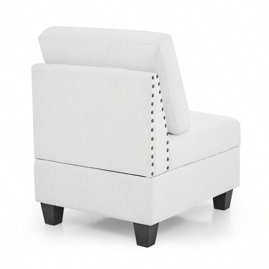 U Shape Modular Sectional Sofa, DIY Combination, Includes Two Single