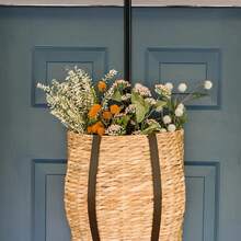 4 pezzi Ganci metallici multifunzione per corone, ganci da giardino, ganci per decorazioni natalizie, facili da installare sulla porta per decorazioni, cappotti, cappelli, accappatoi, asciugamani (2 misure) Decorazioni per la casa, decorazioni natalizie, decorazioni per la stanza, inverno