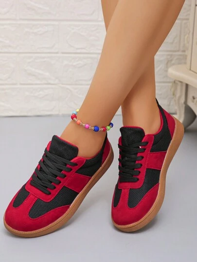 New Niche Versatile Retro Flat Women's Casual Sports Shoes, Party Shoes, Lightweight And Comfortable, Fashionable Female Footwear