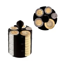 Coin Holder With Counter For Car, Essential Gadget - 灰色 - 查看 2