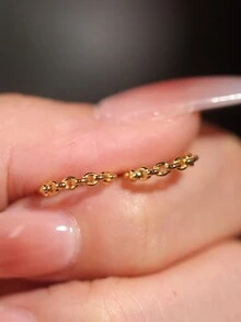 1 cặp bông tai vòng tròn đơn giản mạ vàng 18K bạc Sterling 925 phong cách cổ điển, thích hợp cho chị em, đi mua sắm, du lịch, tiệc tùng và tiệc tối - Vàng - Xem 3