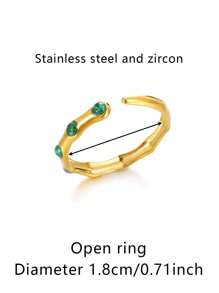1Pc Turkish Eye Evil Eye Open Rings For Women Colorful Cubic Zirconia Stainless Steel Open Adjsutable Finger Ring Charm Jewelry Fashion Accessories Christmas Gifts