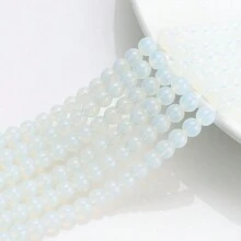Environ 50 pièces Fil de perles en cristal clair de 8 mm, perles de verre pour la conception de bracelets, colliers, décoration de rideaux