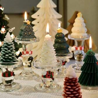 1pc Scented Candle In Christmas Tree For Bedroom Aromatherapy, Home Decor Holiday Decoration Gift,Christmas
