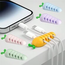 3PCS/Pack Unique Heart Shaped Cable Holder Multifunctional Adhesive Cabel Organizer Cable Tie Clip Cable  Securing Clip Headphones Cable Clips  Lovely Heart-Shaped Car Cable Holder Car Charger Line Clasp