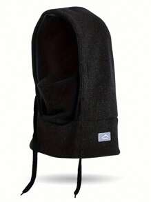 儿童冬季拉法帽防风帽保暖羊毛滑雪面罩颈部保暖器适合男孩和女孩，可调节全脸罩