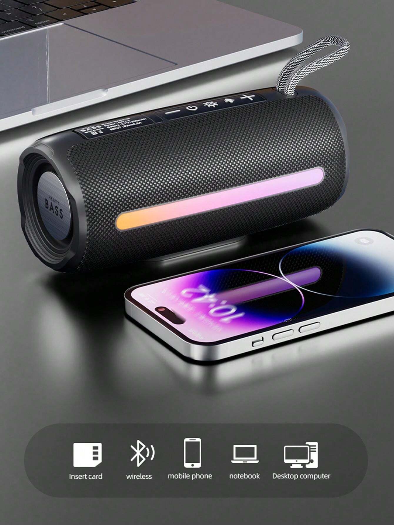 HEAVY BASS Heavy Bass Outdoor Wireless Portable Waterproof Shockproof