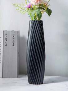 1pc European Style Hydroponic Vase With Creative Decorative Design, Plastic Flower Vase Gifts Birthday Graduation