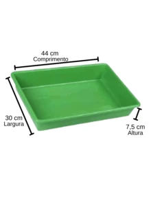 Cat Litter Tray Cats Litter Box Kit With Feeder And Shovel - 綠色 - 查看 2