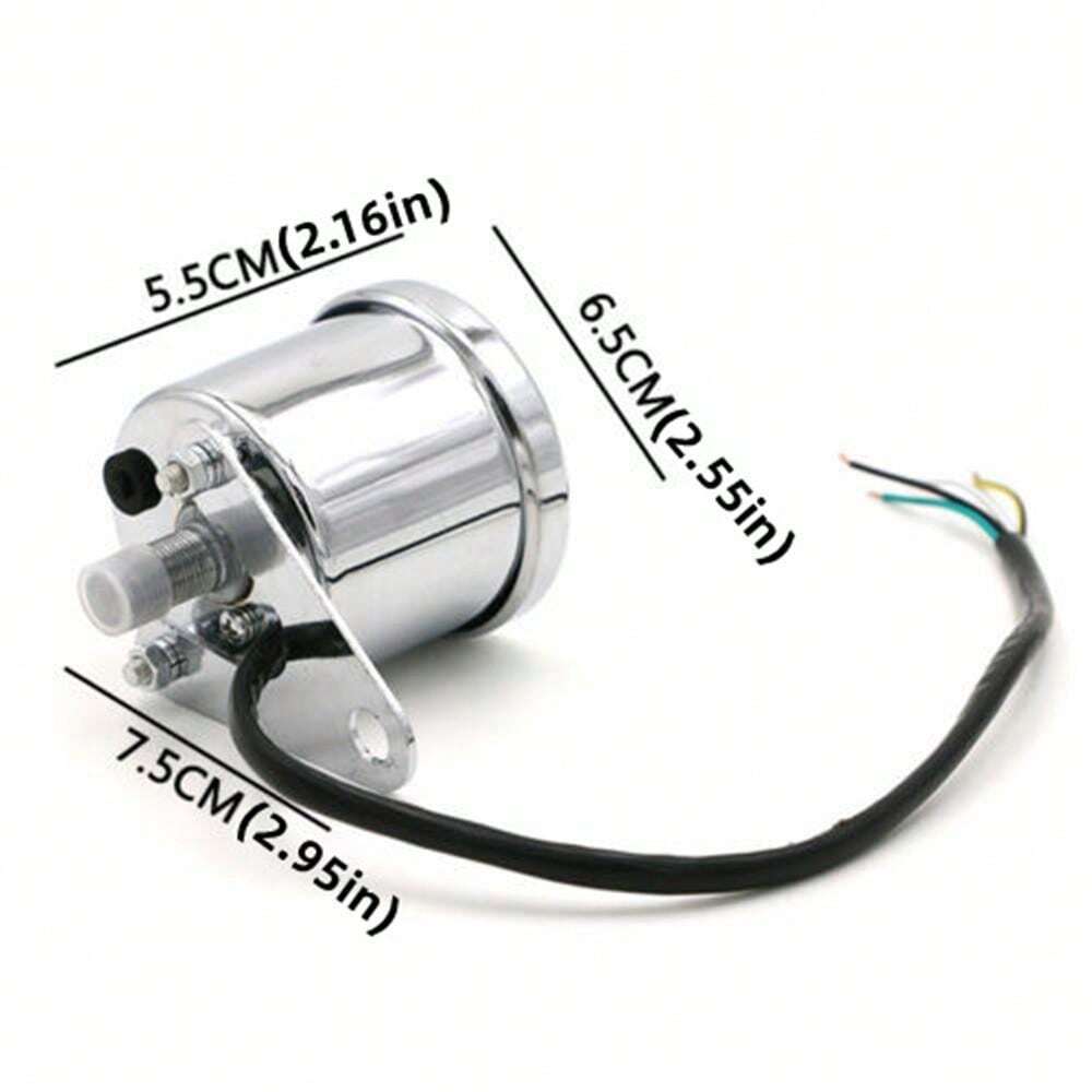 Universal Motorcycle LED Digital LCD Tachometer Speedometer Fuel Gauge