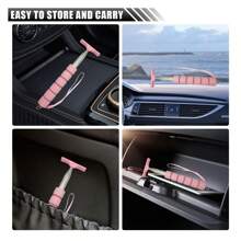 汽车侧视镜刮水器，带杆伸缩侧后视镜刮水器，通用迷你刮水器，适用于雨雾天气的后视镜配件 - 均碼 - 查看 6