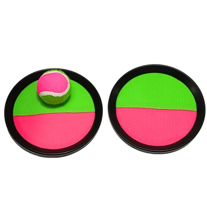 Kit 2 raquetes + Bola De Tênis Esporte Infantil Bate Gruda Frescobol