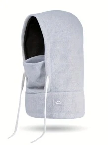 儿童冬季拉法帽防风帽保暖羊毛滑雪面罩颈部保暖器适合男孩和女孩，可调节全脸罩