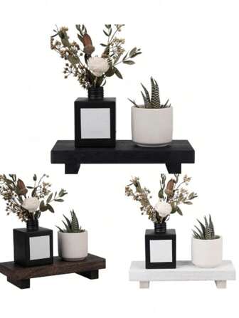 木质托盘底座架农舍浴室装饰木质立管厨房皂盒架适用于梳妆台、柜台、水槽浴室收纳秋季装饰返校