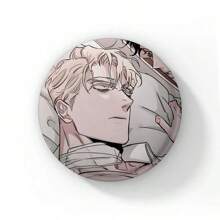 58mm 全新韩国 BL 动漫玫瑰和香槟漫画纽扣别针男孩爱漫画凯撒·温胸针徽章包装饰粉丝收藏最佳礼物 - 58mm - 查看 22