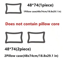 1 件简约格子单人枕套 - 小格淺粉 - 查看 2