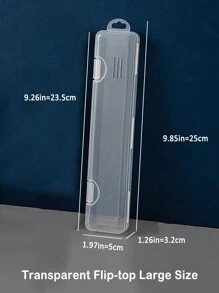 1 件透明便携式牙刷收纳盒翻盖化妆刷收纳盒眉笔收纳盒便携式化妆刷盒旅行牙刷收纳盒户外旅行必备配件户外办公室返校旅行必需品健身学校用品假日露营假日必需品假期迷你女士香水男士香水沙滩瓶旅行配件旅行必备品暑期学校配件东西返校用品 - 彩色 - 查看 11