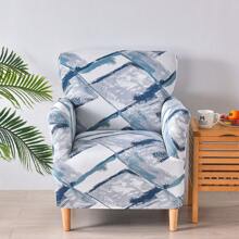 Armchair Cover Stretch Arm Couch Slipcovers Modern Single Sofa Elastic Protector Banquet Armchair Slipcovers Printed Chair Slipcovers With Arms 1-Piece Stretch Chair Covers For Living Room Anti Slip Soft Armchair Slipcover Kids Pets Friendly Furniture Protector