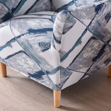 Armchair Cover Stretch Arm Couch Slipcovers Modern Single Sofa Elastic Protector Banquet Armchair Slipcovers Printed Chair Slipcovers With Arms 1-Piece Stretch Chair Covers For Living Room Anti Slip Soft Armchair Slipcover Kids Pets Friendly Furniture Protector