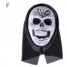 1pc Halloween Horror Skull Full Face Mask Party Cosplay Prop Scary Scream Skeleton Mask