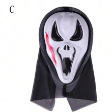 1pc Halloween Horror Skull Full Face Mask Party Cosplay Prop Scary Scream Skeleton Mask