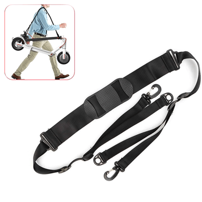 1pc Scooter Shoulder Strap, With Adjustable Strap, Electric Scooter Carry Handle Straps, Beach Chair Carrier Straps Tool, Convenient And Easy To Carry, With Non-Slip Thickened Shoulder Pad, Nylon Wear-Resistant Material, Yoga Mat Storage Rope,Chair Ski E-Scooter Camping Chair Folding Bicycle Balance Bike Accessory, Compatible With Segway ES1/ES2/ES2 Pro/ES4/F30/F40/E8/E10/C10/E22/E25/Max Mijia M365 Etc.