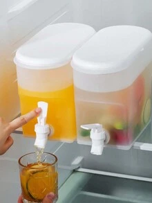 半个塑料冰桶带水龙头饮料分配器，大容量冰桶，水果茶壶，柠檬水瓶，适用于冰箱冷藏，3.5升大容量冷水壶带水龙头，可用于盛装饮用水、咖啡、牛奶、饮料，适用于厨房、餐厅、酒吧、派对、婚礼，是送给朋友、男友、父亲节等的绝佳礼物 - 彩色 - 查看 11