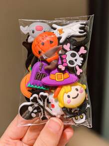 14 chiếc dây buộc tóc Halloween, quà tặng cho bé gái - Nhiều màu - Xem 5