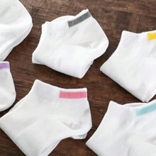 6 Pairs Women Short Socks Low Vamp Socks Cute Boat Socks Short Tube Solid Color Deodorant Ladies Lightweight Socks, Spring/Summer/Autumn