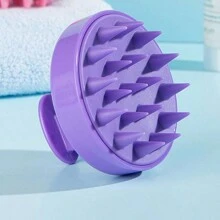 1pc Scalp Massager Shampoo Brush Scrubber With Soft Silicone For Hair, Wet & Dry Use, Soft Silicone Massage Shampoo Brush, Shampoo Comb Scalp Massager, Scalp Care Brush For Scalp Care, Suitable For Men, Women,, Hair Brush, Comb, Hair Tools, Hair Products And Accessories For Barber Salon Beauty Back To School, Travel Holiday Essentials, Hair Accessories For Women, Hair Brush, Brush Hair Brush Set, Comb Hair, Comb For Curls, Detangling Brush, Hair Brush For Women, Barber, Barber Accessories, Barbershop, Hairdressing Equipment - Multicolor - View 12