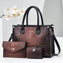 Women's Handbag 2024 Autumn And Winter New Item European And American Fashionable Shoulder Crossbody Bag - Brown - View 1