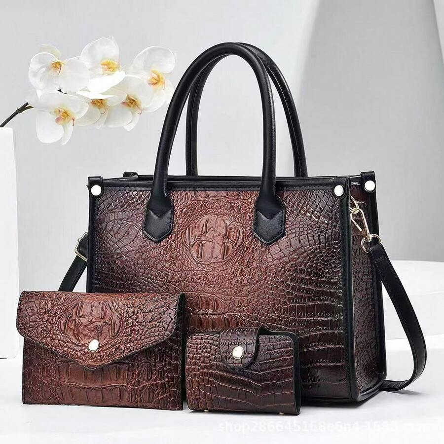 Women's Handbag 2024 Autumn And Winter New Item European And American Fashionable Shoulder Crossbody Bag - Brown - View 1