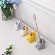 [1 Pack] Creative Toothbrush Holder, Cartoon Animal Toothbrush Base, Home Bathroom Storage Toothbrush Holder Home Bathroom Decor Fall Decor Back To School