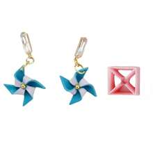 1pc/3pcs Mini Windmill Polymer Clay Earring Mold, For Jewelry Making Tools - Pink - View 11