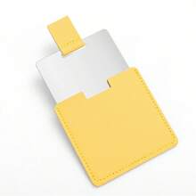 1pc Stainless Steel Small Unbreakable Mirror, Creative Gift Makeup Mirror. Stainless Steel Portable Compact Folding Mirror, Multi-Color Shells, Polished Surface, Perfect For Travel And Office Desk Use, Batteryless, Suitable For All Occasions - Multicolor - View 17