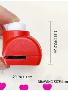 6 Stücke/3 Stücke/1 Stück Mini Prägemaschine, gemischte Farben, kreatives tragbares Papier Schneid- und Prägenwerkzeug für Scrapbooking, Grußkarten, Zeitschriftendekoration, Geschenke zum Schulanfang