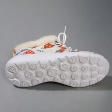 Giày thể thao thường ngày cho nữ, giày cao cổ lót nhiệt cho Giáng sinh - Nhiều màu - Xem 7