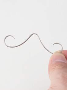 1pc 16G 316L Surgical Steel Mustache Nose Septum Ring Piercing Jewelry - Multicolor - View 7