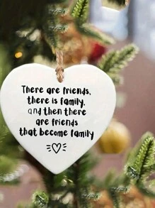 1 件感谢礼物、心形标语图形友谊礼物、带文字的亚克力心形饰品、朋友礼物、悬挂装饰、派对礼品、奇怪的东西、送给女性朋友的鼓舞人心的积极礼物、母亲节礼物（绳子颜色和款式随机，不含包）