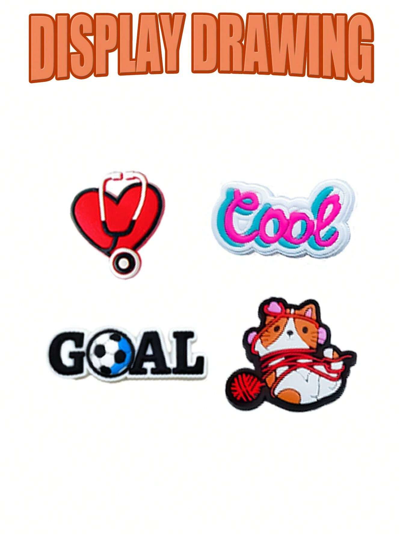 30 PCS Random Mixed Series, Holiday, Food, Fruit, Dessert, Peace Series