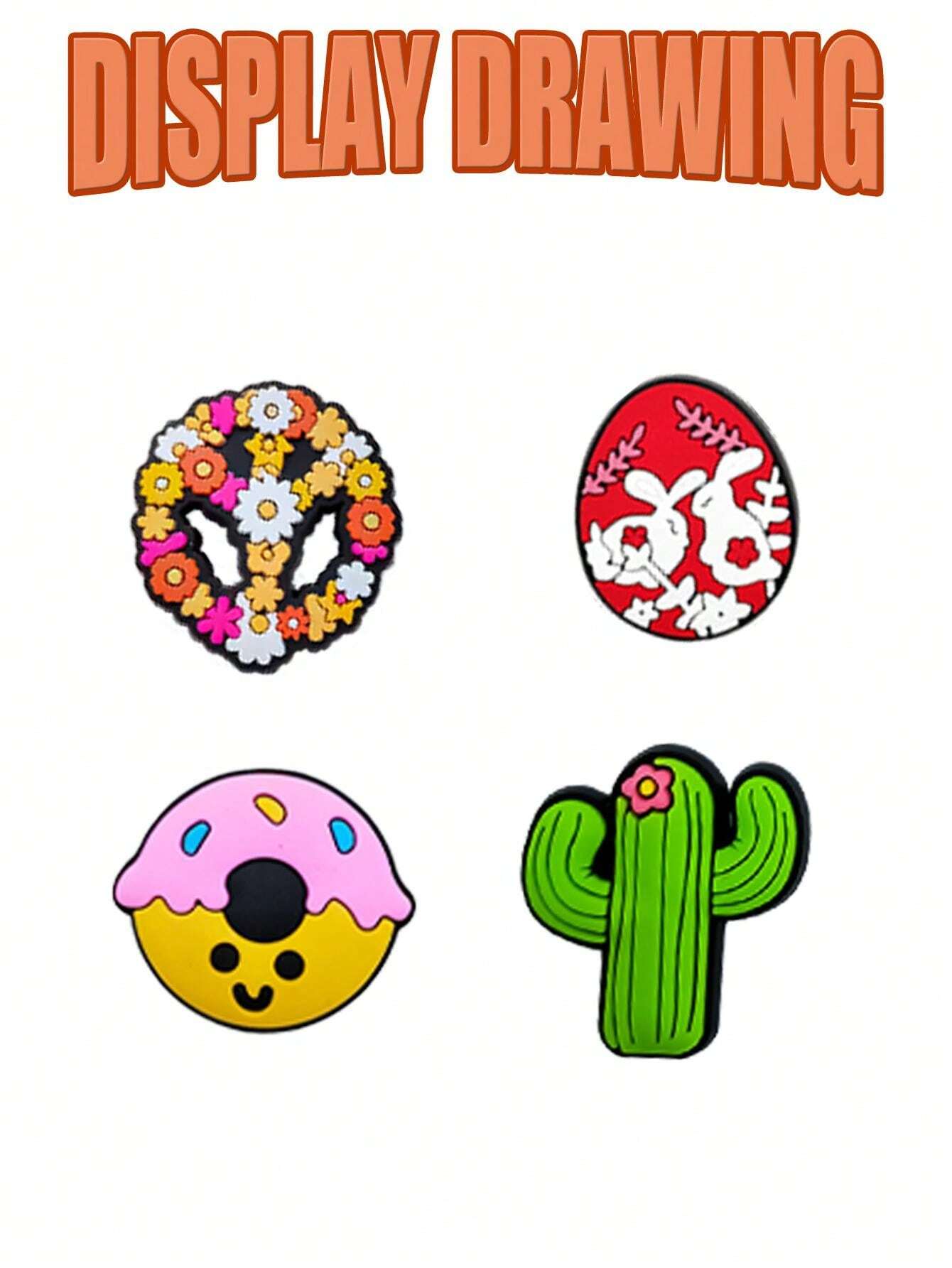 30 PCS Random Mixed Series, Holiday, Food, Fruit, Dessert, Peace Series