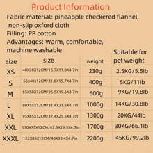 1pc Soft, Comfortable & Non-Slip Indoor Pet Bed, Suitable For Small, Medium & Large Cats/Dogs In Winter, Washable