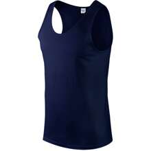 Gildan Mens Softstyle® Tank Vest Top (Navy) - Blue - View 3