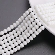 Environ 50 pièces Fil de perles en cristal clair de 8 mm, perles de verre pour la conception de bracelets, colliers, décoration de rideaux