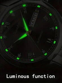 Dianpai Business Atmosphere Men's Fully Automatic Mechanical Watch, Night Light Calendar Multifunctional Watch, Ideal Gift For Valentine's Day