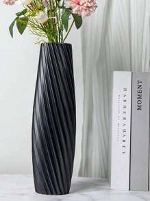 1pc European Style Hydroponic Vase With Creative Decorative Design, Plastic Flower Vase Gifts Birthday Graduation
