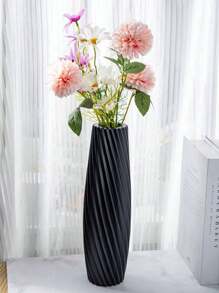 1pc European Style Hydroponic Vase With Creative Decorative Design, Plastic Flower Vase Gifts Birthday Graduation