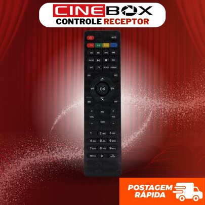 Controle Para Receptor Cinebox Supremo Fantasia Linha X Z E Universal Maestro Optimo X Supremo HD + Pilhas
