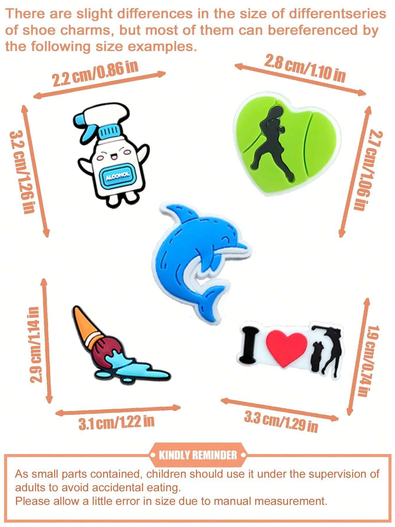 30 PCS Random Mixed Series, Holiday, Food, Fruit, Dessert, Peace Series